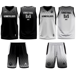 MAILLOT ET SHORT SUBLIMÉS RÉVERSIBLES PERSONNALISÉS