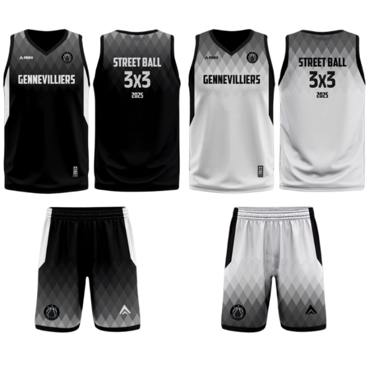 MAILLOT ET SHORT SUBLIMÉS RÉVERSIBLES PERSONNALISÉS